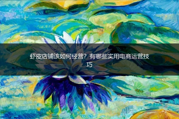 虾皮店铺该如何经营？有哪些实用电商运营技巧