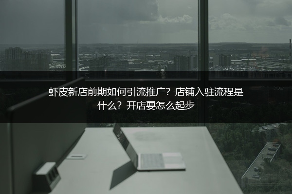 虾皮新店前期如何引流推广？店铺入驻流程是什么？开店要怎么起步