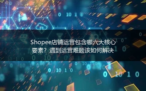 Shopee店铺运营包含哪六大核心要素?遇到运营难题该如何解决