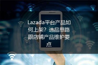 Lazada平台产品如何上架？选品思路跟店铺产品维护要点 
