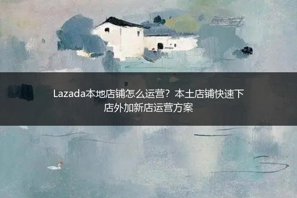 Lazada本地店铺怎么运营？本土店铺快速下店外加新店运营方案