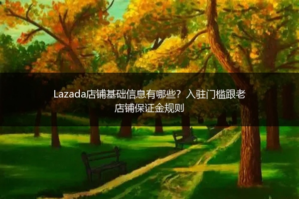 Lazada店铺基础信息有哪些？入驻门槛跟老店铺保证金规则