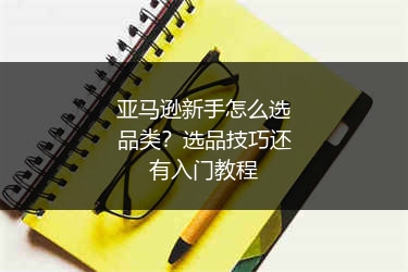 亚马逊新手怎么选品类?选品技巧还有入门教程