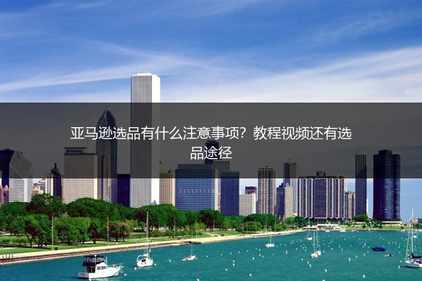 亚马逊选品有什么注意事项?教程视频还有选品途径